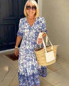 LINA | ELEGANT AND AIRY FLORAL DRESS