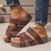 CAROLIZE | ELEGANT ORTHOPAEDIC SANDALS WITH WOVEN STRAP