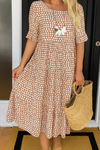 Lunessa™ | Short-Sleeve Midi Dress