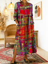 ISABELLE | DENIM DRESS WITH PATCHWORK