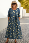 COURTNEY | RELAXED MIDI DRESS WITH PRINT
