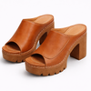 NISHA | ELEGANT PLATFORM BLOCK HEEL MULE