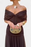 STEFANIA | ELEGANT LONG FLORAL V-NECK DRESS