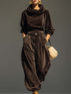 SADHB | VINTAGE HOODIE AND LOOSE-FIT TROUSERS SET WITH BELT